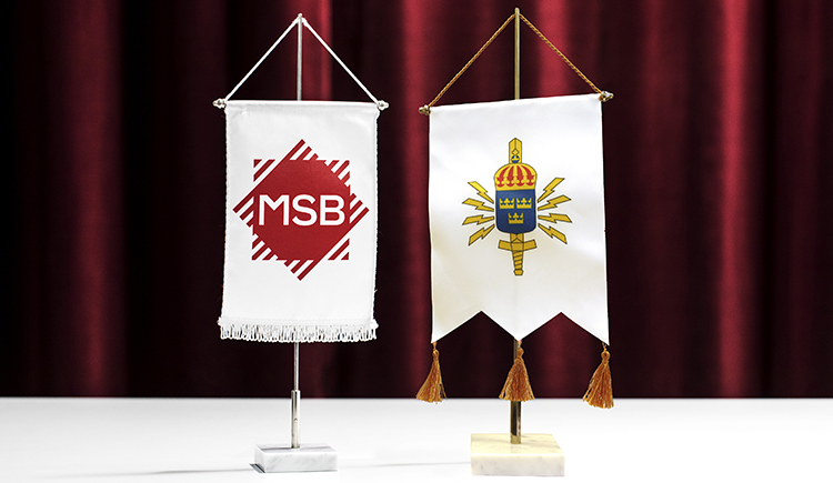MSB och FRA bordsflaggor